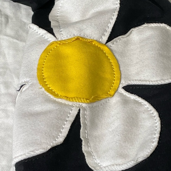dELiA*s by Dolls Kill The New Daze Crop Hoodie XL Daisy Wave Applique Zip-up - Picture 6 of 11